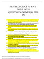 Chamberlain College of Nursing > NR 222 Exam 2, (New) - Already Graded A.
