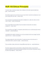 NUR 155 Ethical Principles