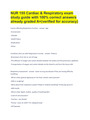 NUR 155 Cardiac&Respiratory exam study guide with 100% correct answers already graded A+(verified)