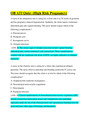 OB ATI Quiz: (High Risk Pregnancy) Solved/ Questions &Answers