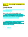 BIOD 171 Microbiology Module 2 Review Questions &Answers/Portage Learning
