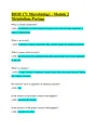 BIOD 171 Microbiology - Module 2 Exam Metabolism-Portage Learning