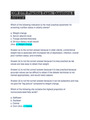CDR DTR Practice Exam: 100% Verified Questions & Answers: A+ Guide Solution