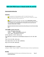 NUR 254 PEDS Exam 3|NUR 254 PEDS Exam 3 Study Guide GI and GU:Latest Updated Guide Solution