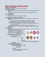 BIO 171 Module 3-6 Study Guide:Latest Updated A+ Score Guide Solution