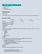 BIO 171 Case 4 Study Quiz:Questions & Answers: Latest Updated