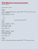 ISYE 6644 Week 4|ISYE 6644 Week 4 Homework Simulation|Questions & Answers|Latest Updated