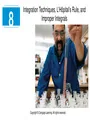 Integration Techniques, LHopitals Rule, and Improper Integrals - DocMerit