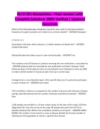 HLTH 501 Biostatistics - Final review| with Complete Solutions 100% Verified | Updated Questions