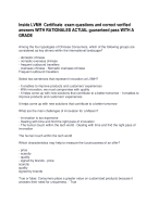 Inside LVMH  Certificate  exam questions and correct verified answers WITH RATIONALES ACTUAL