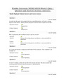 Advance pathophysiology NURS 6501N Week 1 Quiz 1.