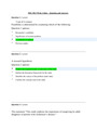 Principals of Assessment for RNs (NSG 3012) Week 2 quiz
