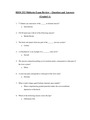 BIOS 252 : Anatomy and Physiology II MIDTERM EXAM REVIEW