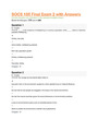 SOCS 185 Final Exam 2 with Answers latest 2021