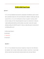 NURS 6560 Final Exam / NURS6560 Final Exam (100 Q & A):Walden university(NEW-2020/21)
