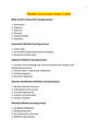 NUR 2092 Exam 1 Study Guide / NUR2092 Test 1 Study Guide (V2)(NEW, 2020/2021): Rasmussen College