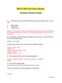 MATH 399N Final Exam / MATH399N Final Exam(New-2021): Chamberlain College of Nursing(Answers Verified)
