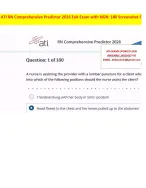 Latest ATI RN Comprehensive Predictor Exit Exam 2026 with NGN | 180 Real Screenshot Questions | 100% Verified Answers | First Try Pass Guaranteed | RN ATI Comprehensive Predictor Exit Exam
