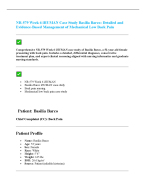 NR-579 Week 6 iHUMAN Case Study Basilia Barco Detailed and Evidence-Based Management of Mechanical