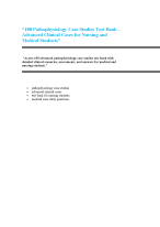 100 Pathophysiology Case Studies Test Bank –  Advanced Clinical Cases for Nursing