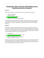EPIDEMIOLOGY NR 503 MIDTERM EXAM.
