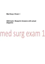 Med Surg 2 Exam 1 2025 bank Blueprint Answers with actual diagrams ...