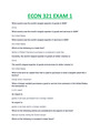 ECON 321 ACCTUAL EXAM 1 (2022/2023) SERIES NEW LATEST UPDATED RATED AND GRADED A.