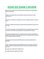 ECON 321 ACTUAL EXAM 1 REVIEW (2022/2023) SERIES COMPLETE GUIDE RATED AND GRADED A.