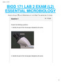 PORTAGE LARNING BIOD 171 LAB 2 EXAM (L2) ESSENTIAL MICROBIOLOGY A+ RATED GUIDE.