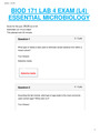 PORTAGE LARNING BIOD 171 LAB 4 EXAM (L4) ESSENTIAL MICROBIOLOGY A+ RATED GUIDE.