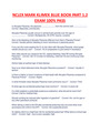 NCLEX MARK KLIMEK BLUE BOOK PART 1.2 EXAM 100% PASS AND VERIFIED A+.