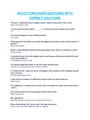 NCCCO CORE EXAM QUESTIONS WITH CORRECT SOLUTIONS RATED A.