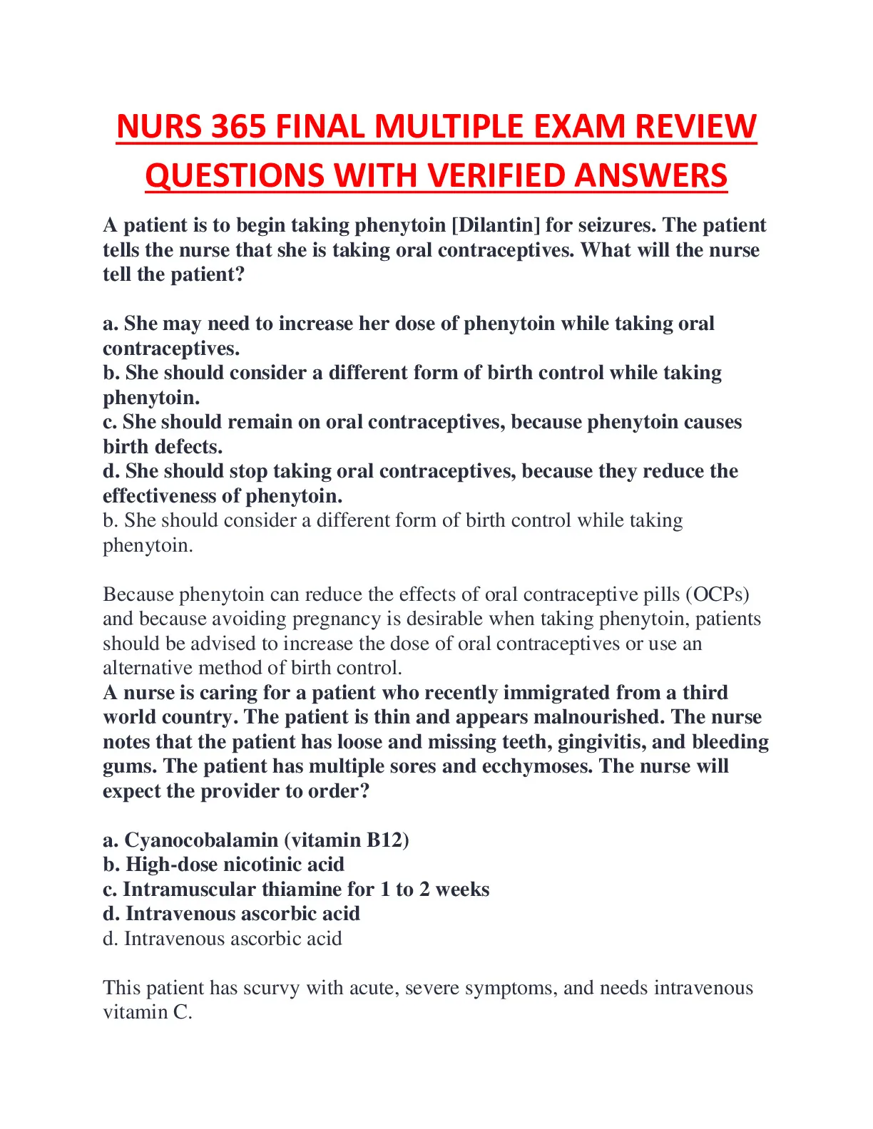 NURS 365  Nursing Fundamentals Package Deal | VCU | Complete Notes, Study Guides & Exam Prep