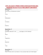 CSTU 101 QUIZ 6 SPRING SERIES EXAM QUESTIONS AND  ANSWERS (Scored 79 out of 80) LIBERTY UNIVERSITY
