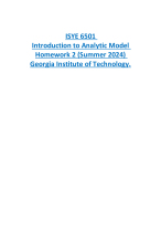 ISYE 6501   Introduction to Analytic Model  Homework 2 (Summer 2024)  Georgia Institute