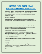 NOMAD Pro 2 – Dental Radiography Training Exam – Complete Question and ...