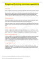 Adaptive Quizzing common questions and revised rationales