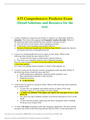 ATI Comprehensive Predictor Exam (Detail Solutions and Resource for the test)