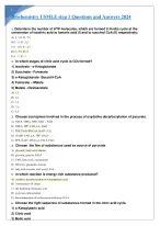 Biochemistry USMLE step 1 Questions and Answers 2024. - DocMerit