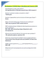 Biochemistry USMLE Step 1 Questions and Answers 2024. - DocMerit
