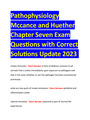 Pathophysiology Mccance and Huether Chapter Seven Exam Questions with