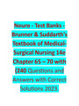 Neuro - Test Banks - Brunner & Suddarth's Textbook of Medical-Surgical Nursing 14e
