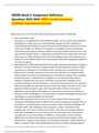 NR599 Week 2: Assignment Reflection Questions 2023-2024