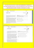 Actual ATI TEAS 7 All Complete 4 Sections Including Reading, Math, Science, English and Language Usa...
