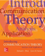 Introducing Communication Theory Analysis and Application Richard West 6e