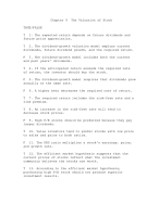 Chapter 9  The Valuation of Stock