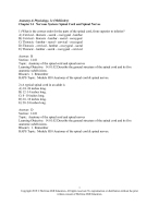 Chapter 14 Nervous System: Spinal Cord and Spinal Nerves - DocMerit