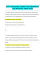 ATI Community Health Final Questions and Answers 100% Pass