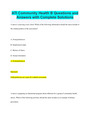ATI Community Health B Questions and Answers with Complete Solutions