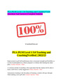 PGA PGM Level 1 3.0 Teaching and Coaching Exam  Questions And Answers, Complete Solution